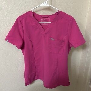 FIGS Electric Orchid Scrub Top